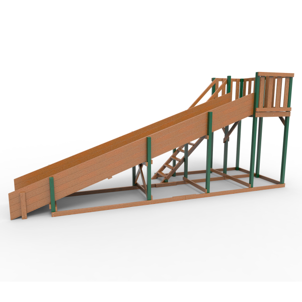 Детская площадка - деревянная горка Пикник "Зима №3" Форест