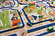 картинка Игровой 3D Ковер "ТРАФИК" (80*100 см) синий от магазина БэбиСпорт