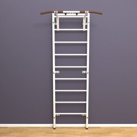 Шведская стенка «LittleSport» White Pull-Up белые ступени