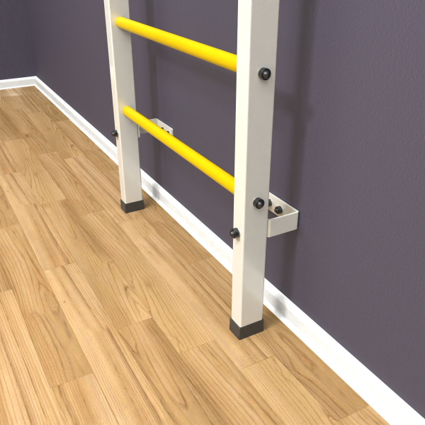 картинка Шведская стенка «LittleSport» White Long желтые ступени от магазина Лазалка