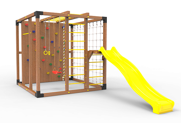 Детская площадка Куб " Оптимус" с горкой