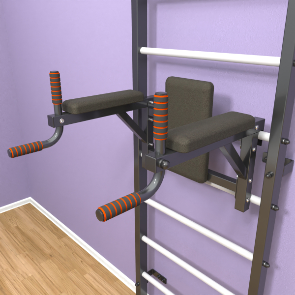 картинка Шведская стенка «LittleSport» Graphite Long 2.0 белые ступени от магазина Лазалка