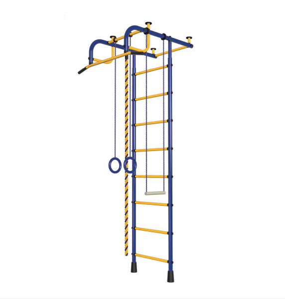 Детский спортивный комплекс ДСК   "Пионер-1" (синий-желтый)