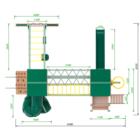 картинка Детская площадка Пикник «Форест» Кракен Компакт от магазина Лазалка