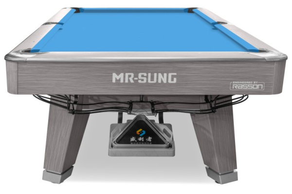 картинка Стол / пул "Rasson Acurra" 9 ф (серый, сланец 25 мм) в комплекте с плитой, аксессуары + сукно от магазина Лазалка